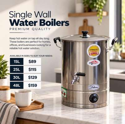HOME ELECT WATER BOILER/TEA URN 25LTR